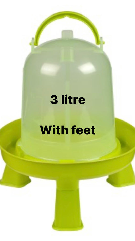 3 litre drinker with feet