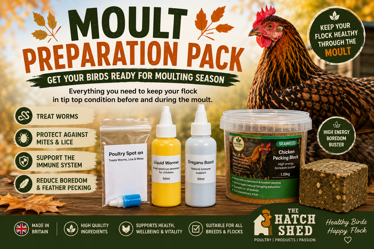 Moult preparation pack